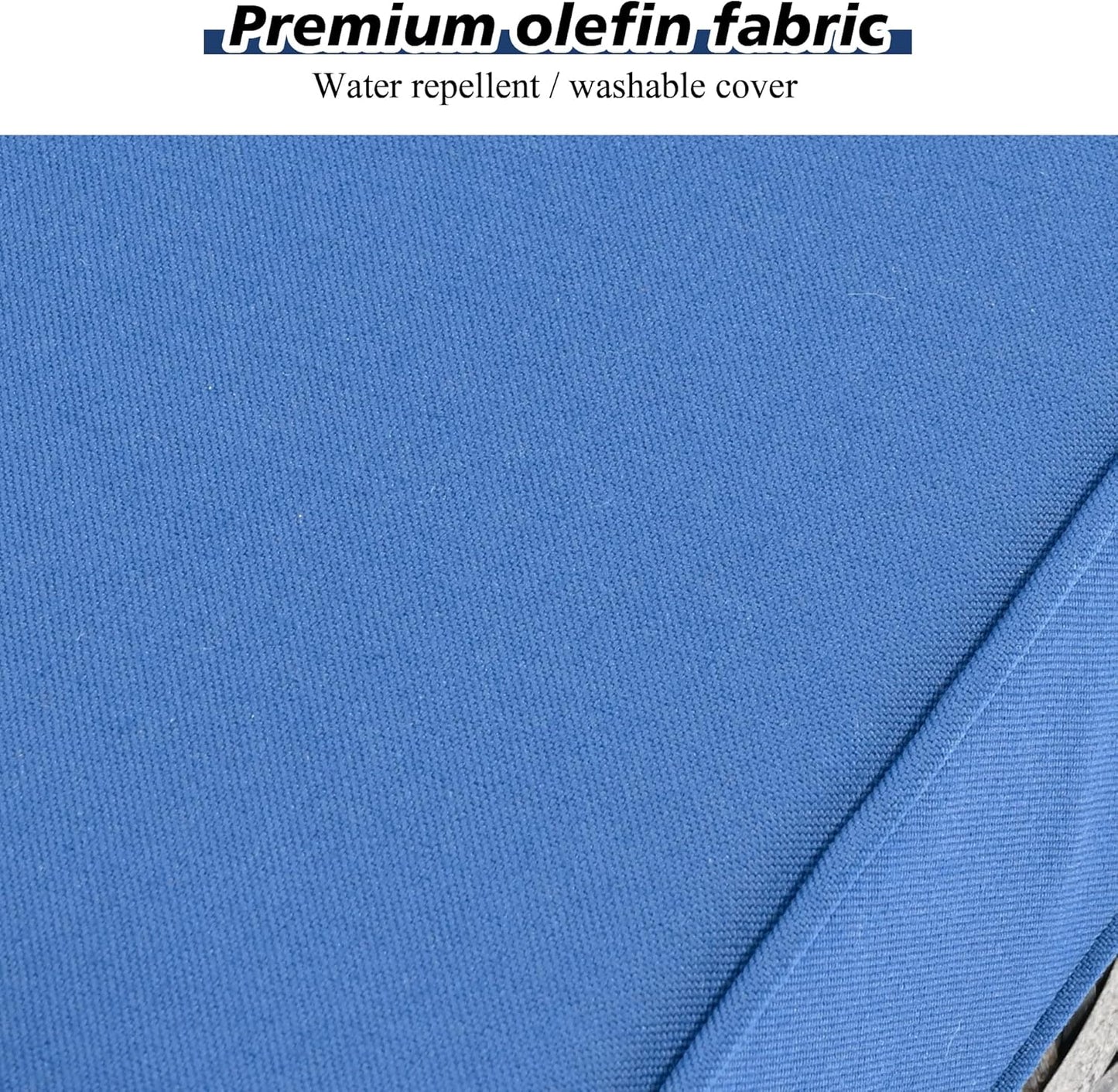 HOOOWOOO 10 Piece Modular Patio Outdoor Sectional Furniture Set with Gas Propane Fire Pit Table,Wicker Conversation Sofa Set with Swivel Chairs,Outside Couch Set(Navy Blue)