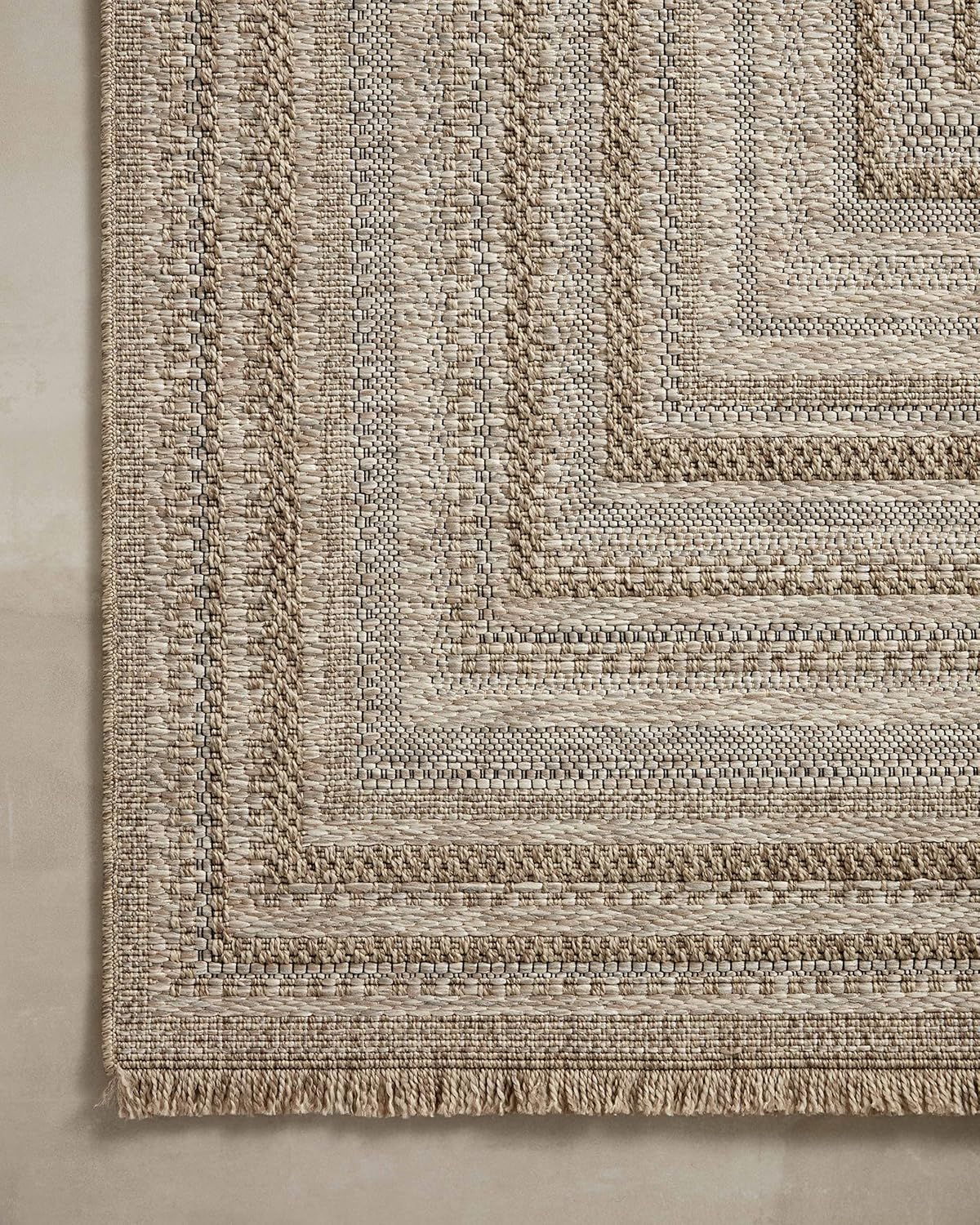 Loloi Dawn Collection Indoor/Outdoor DAW-01 Natural 2'-3" x 10'-0" Runner Rug