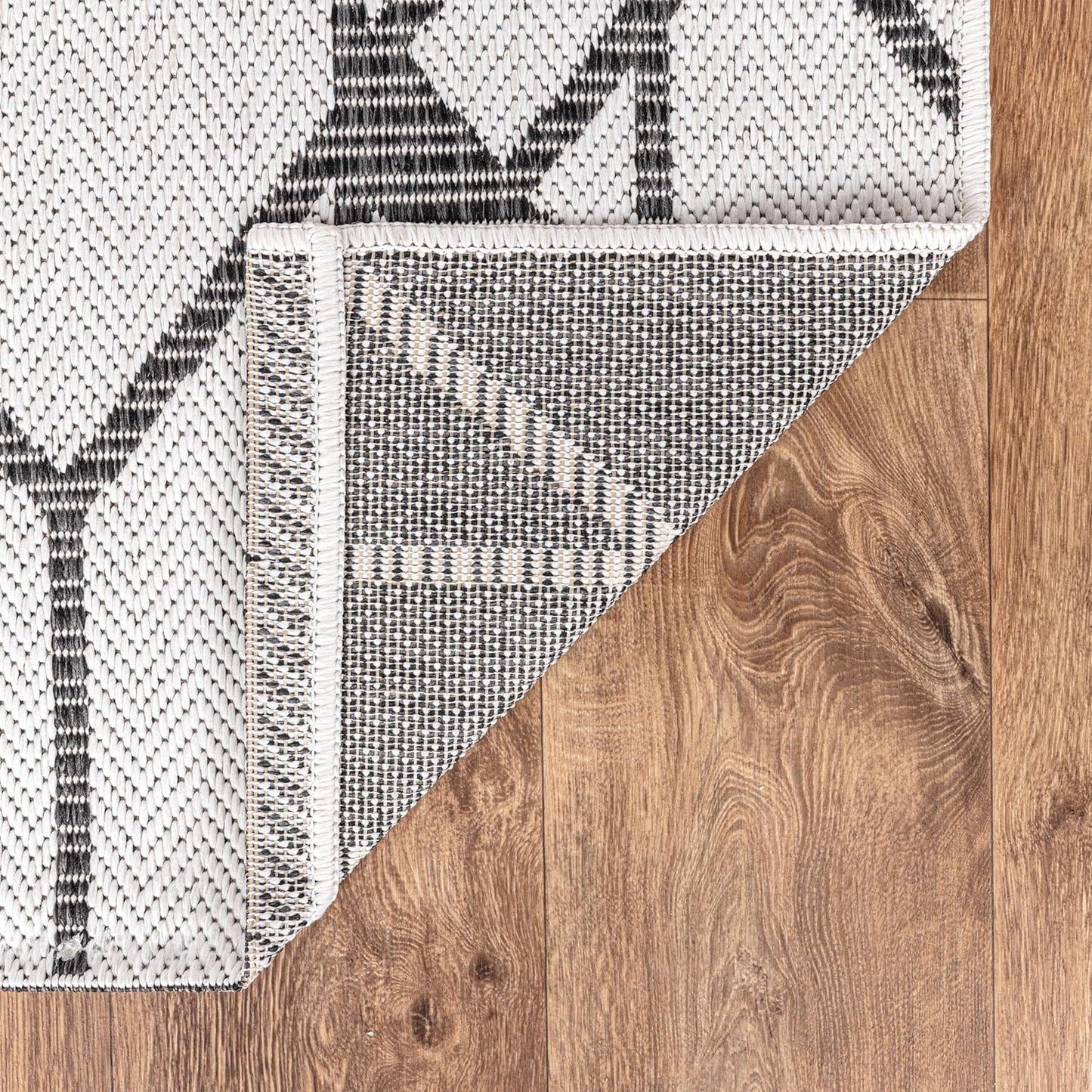 Keen Home Design Terrace Outdoor Round Rug - 5ft Round Washable Indoor/Outdoor Rug for Patio, Kitchen, Balcony, Beach, Garden, Deck and Porch, Size: 5'3" Round