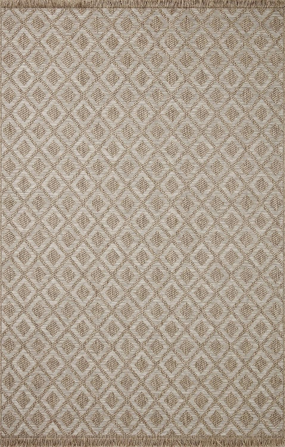 Loloi Dawn Collection Indoor/Outdoor DAW-07 Light Brown 2'-3" x 10'-0" Runner Rug