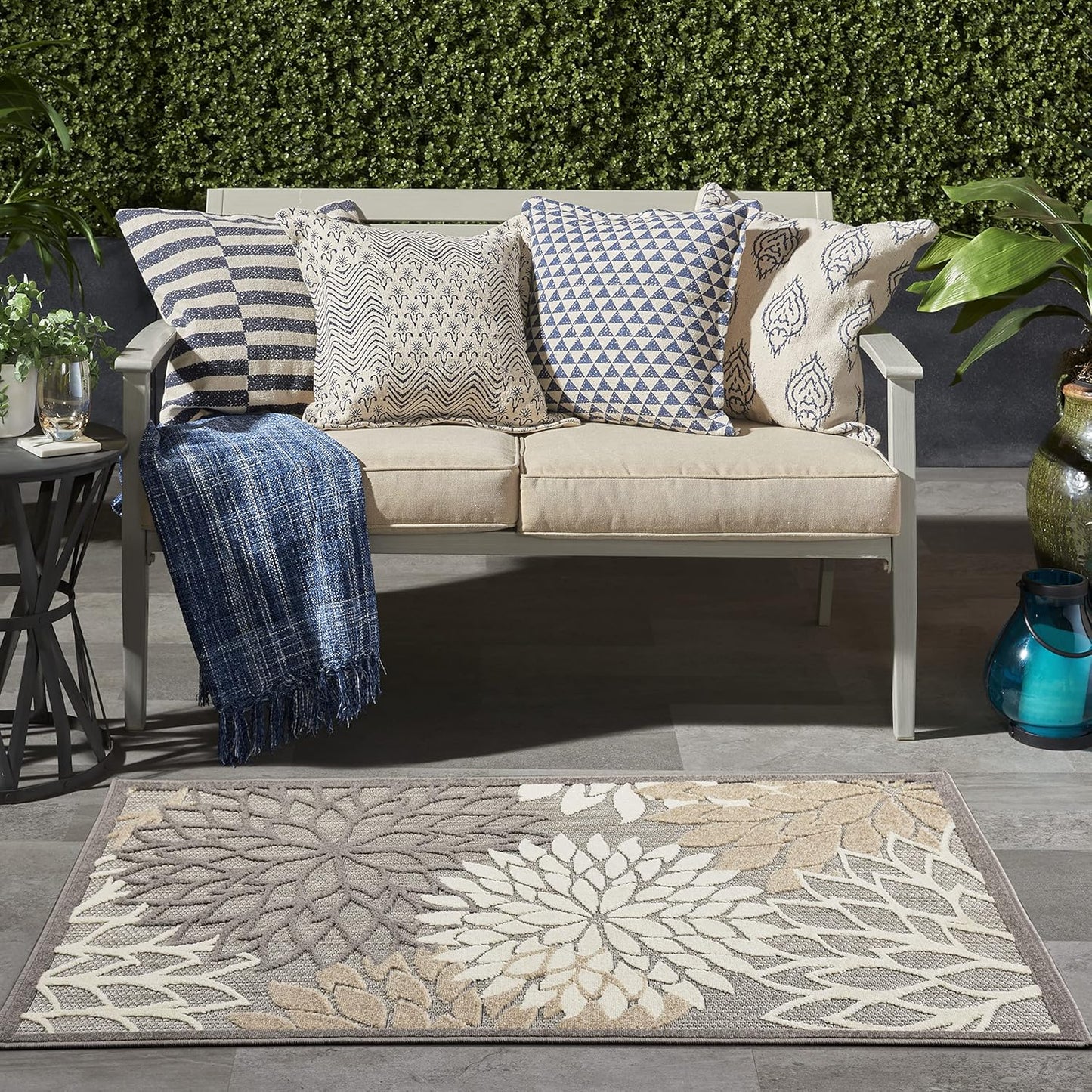 Nourison Home Aloha 3' x 5' Natural Outdoor Indoor/Outdoor Rug