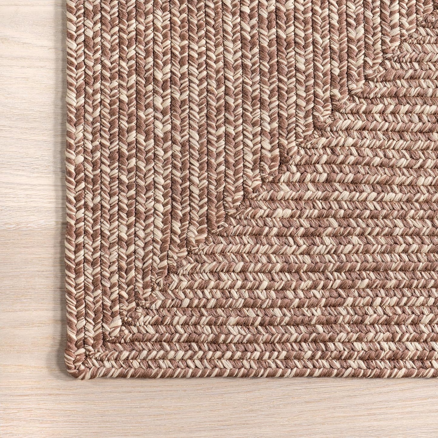 Nuloom Wynn Solid 2' x 8' Indoor/Outdoor Runner Rug for Living Room Patio Deck Front Porch Entryway Hallway, Brown