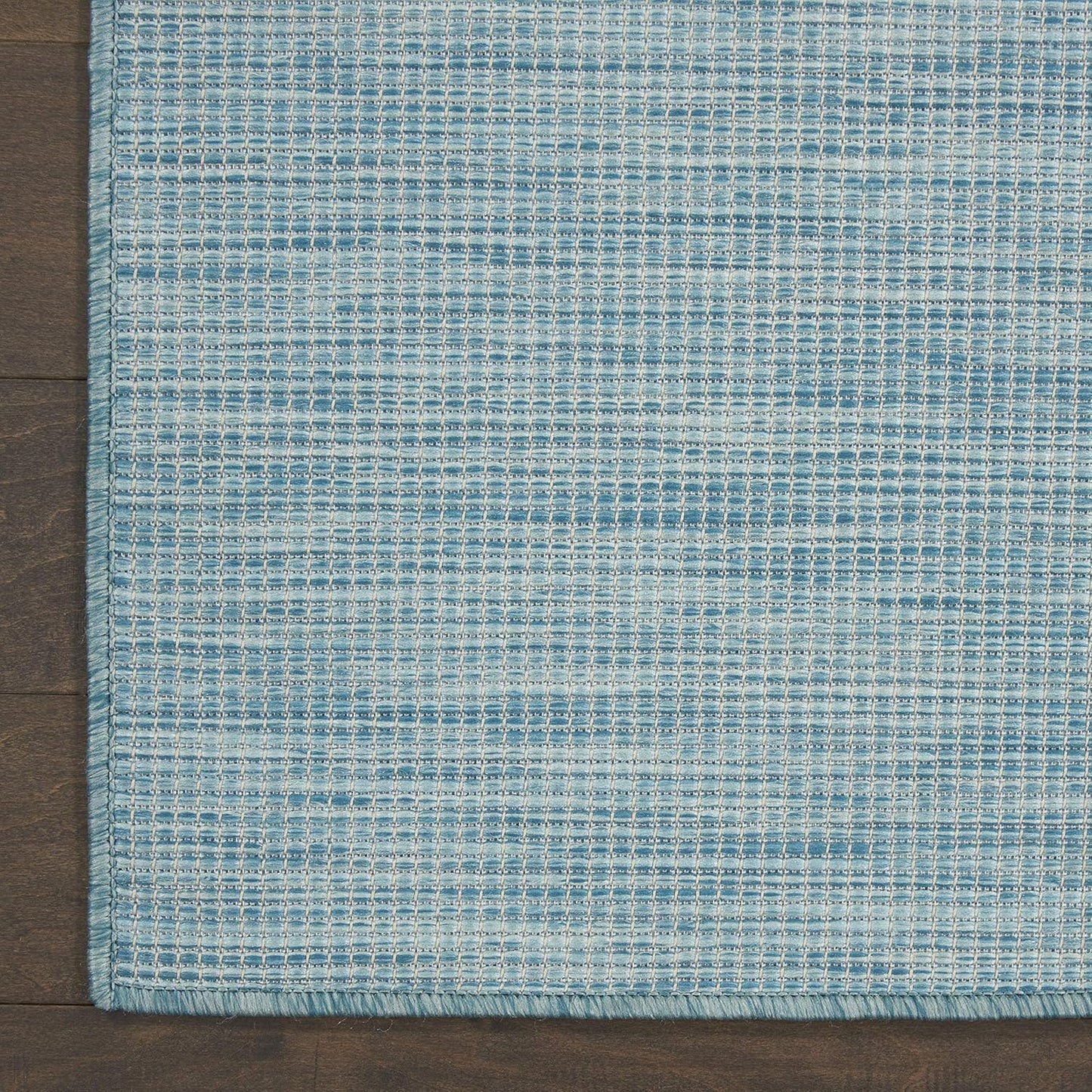 Nourison Positano Aqua 2' x 6' Area Rug Easy Clean, Non Shedding, Bed Room, Living Room, Dining Room, Kitchen (6' Runner)