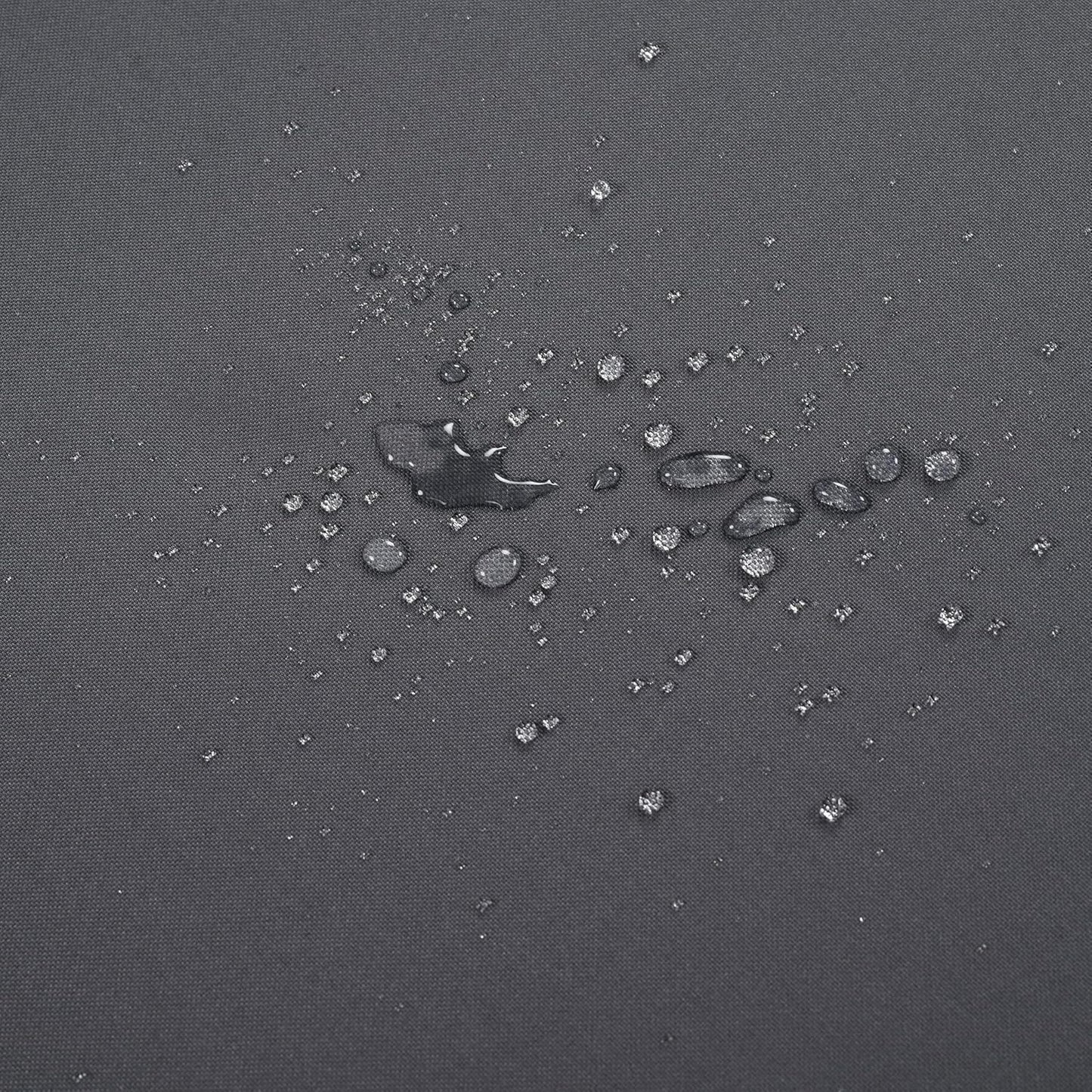 Christopher Knight Home Claremont Outdoor 3 Seater Acacia Wood Daybed with Fabric Water Resistant and Removable Cushions, Patio Garden Sofa with Slat Paneling Armrest and Back, Grey and Dark Grey