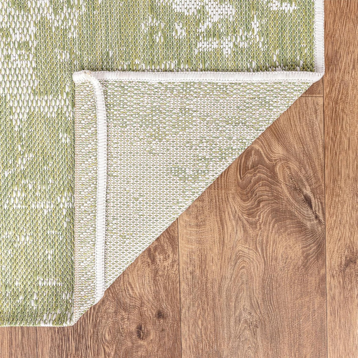 Keen Home Design Terrace Outdoor Round Rug - 8ft Round Washable Indoor/Outdoor Rug for Patio, Kitchen, Balcony, Beach, Garden, Deck and Porch, Size: 7'7" Round