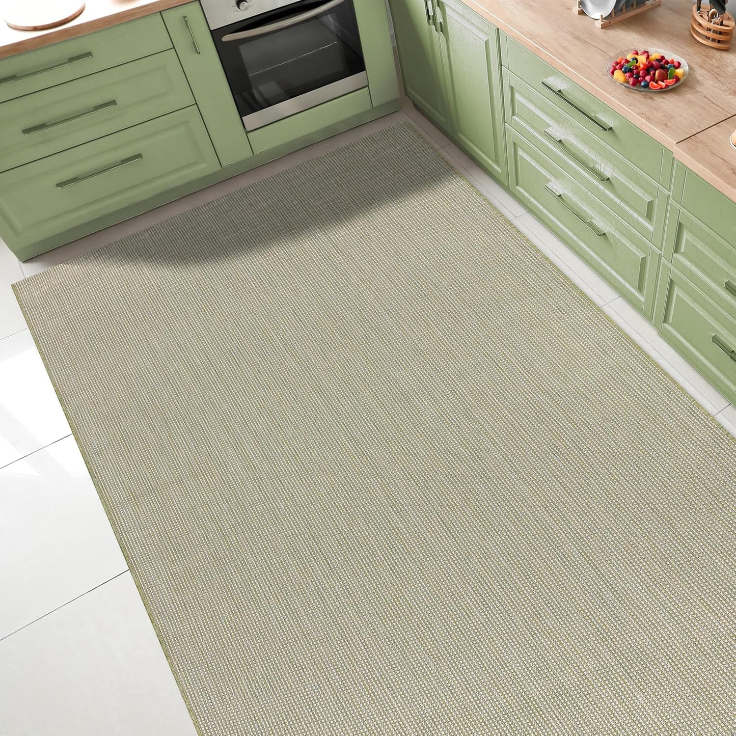 Keen Home Design Terrace Outdoor Area Rug - 5x8 Washable Indoor/Outdoor Rug for Patio, Kitchen, Balcony, Beach, Garden, Deck and Porch, Size: 5'3"x7'7"