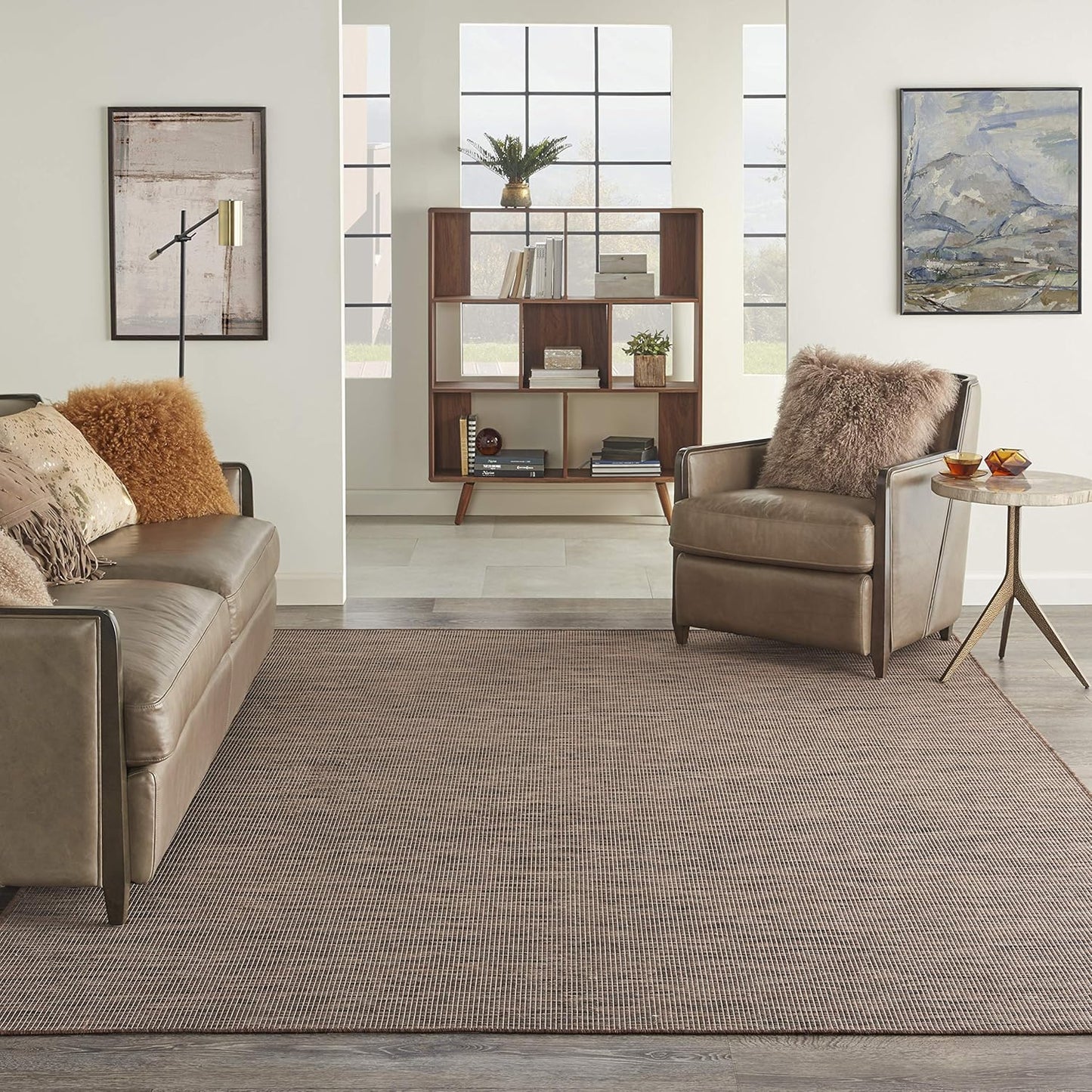 Nourison Home Positano 7' x 10' Natural Fabric Modern Area Rug (7' x 10')