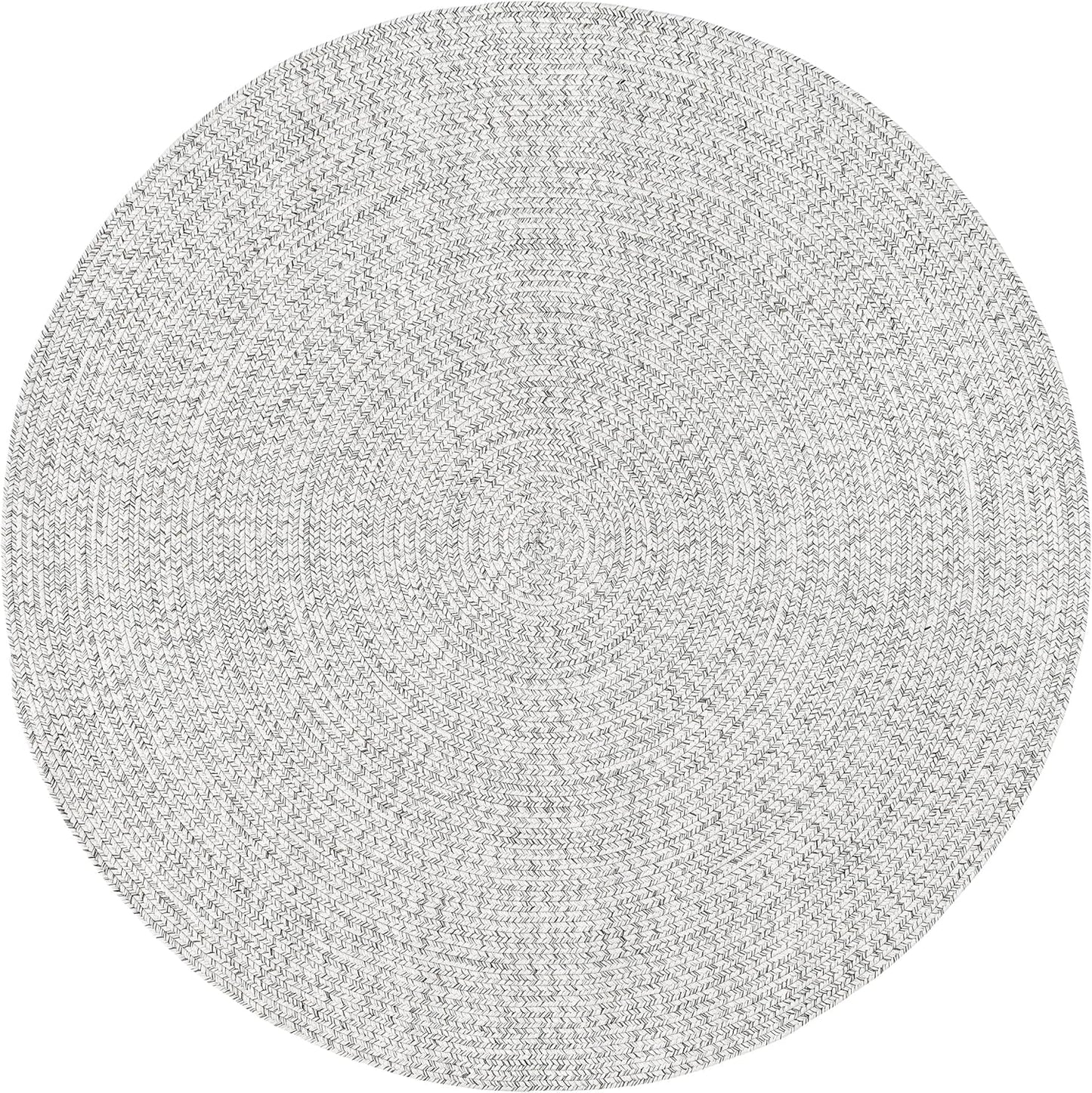 nuLOOM Oval 8'6" x 11'6" Solid Hand Braided Indoor/Outdoor Area Rug, Pet-Friendly, High Traffic, Weather Resistant, for Patio, Balcony, Bedroom, Living, Dining Room, Wynn Ivory