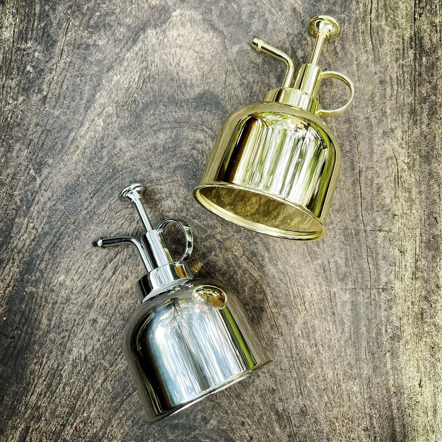 Stainless Steel Plant Mister Spray Bottle Watering Can for Indoor Plants Succulent Bonsai Garden Spray Houseplant Spritzer Modern Garden Tools 10oz/300ml (GOLD)