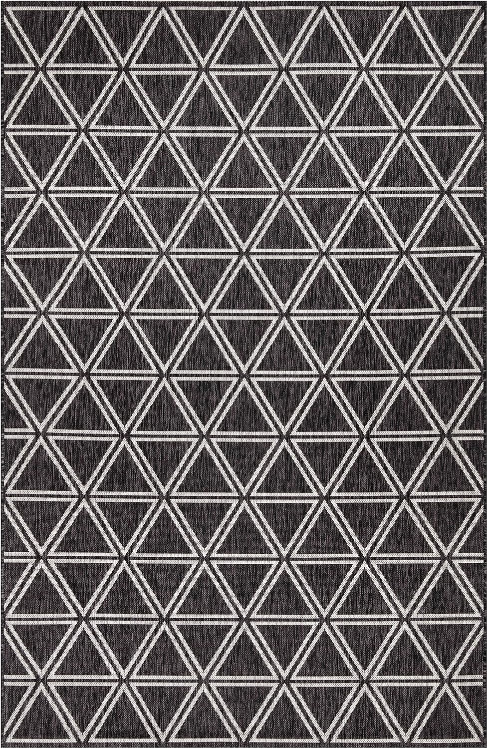 Keen Home Design Outdoor Rug - 6x9 Washable Indoor/Outdoor Rug for Patio, Balcony, Kitchen, Garden, Beach, Deck and Porch. Size: 6'7" x 9'2"