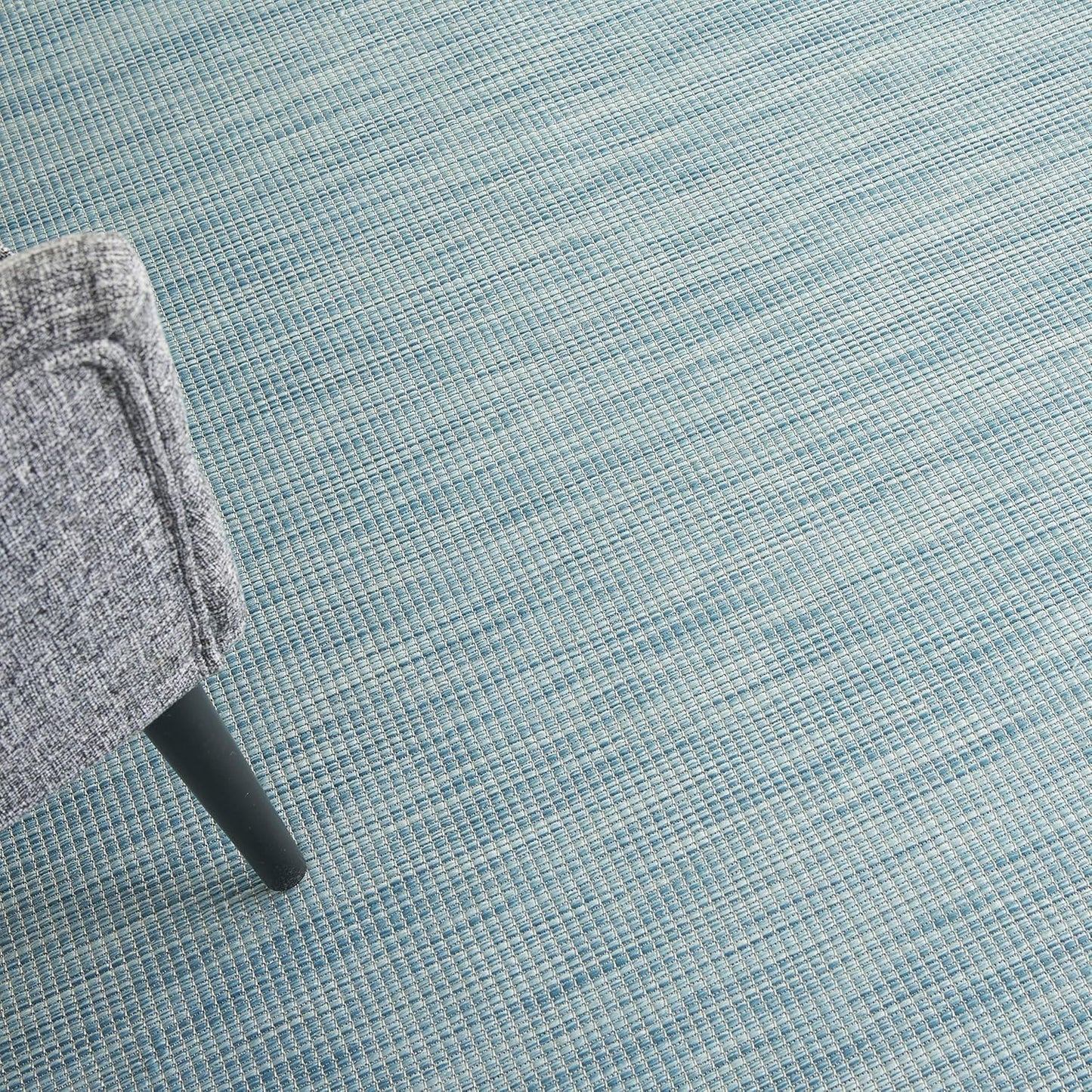 Nourison Positano Indoor/Outdoor Aqua 2'2" x 10' Area Rug, Easy Cleaning, Non Shedding, Bed Room, Living Room, Dining Room, Backyard, Deck, Patio (2x10)